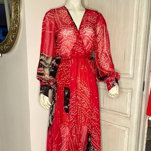 Meghan LA Surplice Long Dress